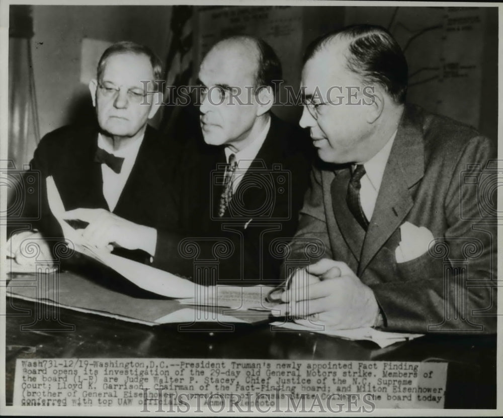 1945 Press Photo President Truman's Appointed Fact Finding Boards - nep04232