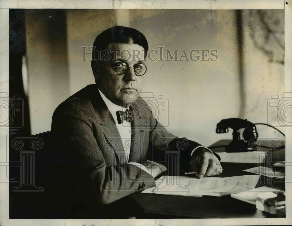 1928 Press Photo Portrait Of Assistant Secretary Walter Brown - nep04289