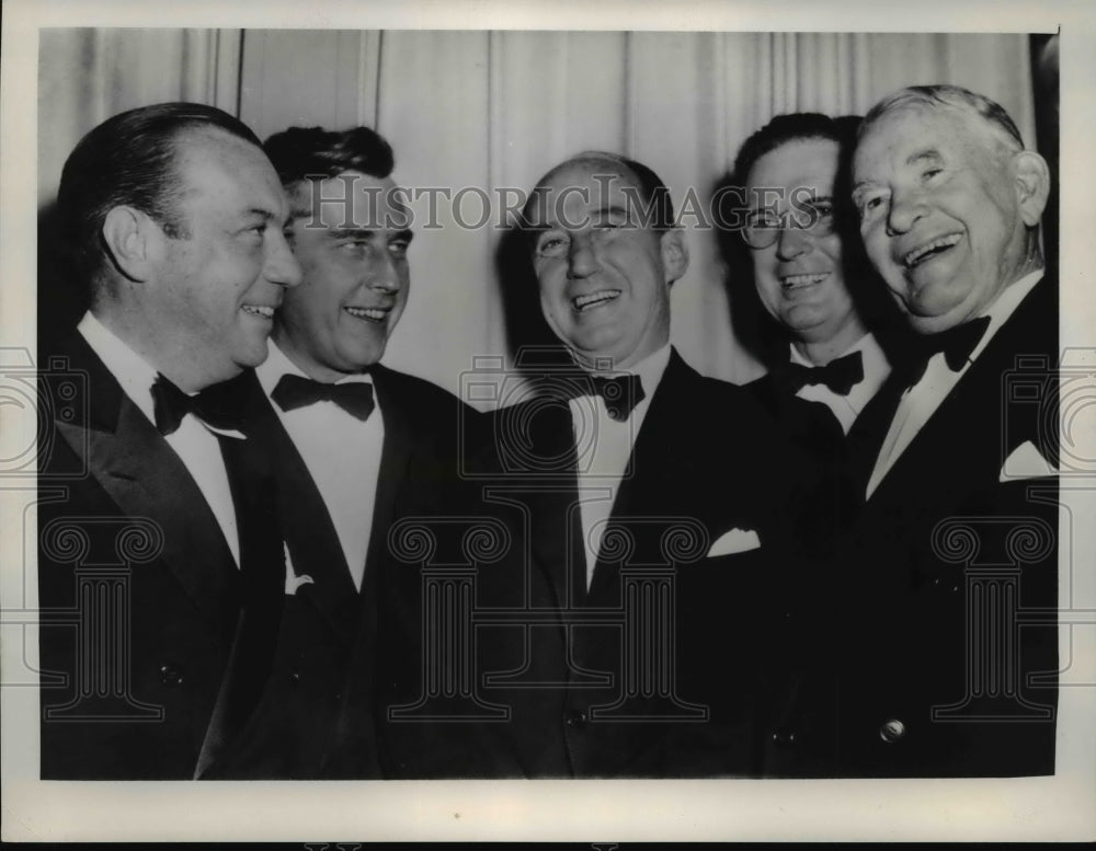 1953 Press Photo Leading Democrats Are Shown As They Gathered At The Hotel