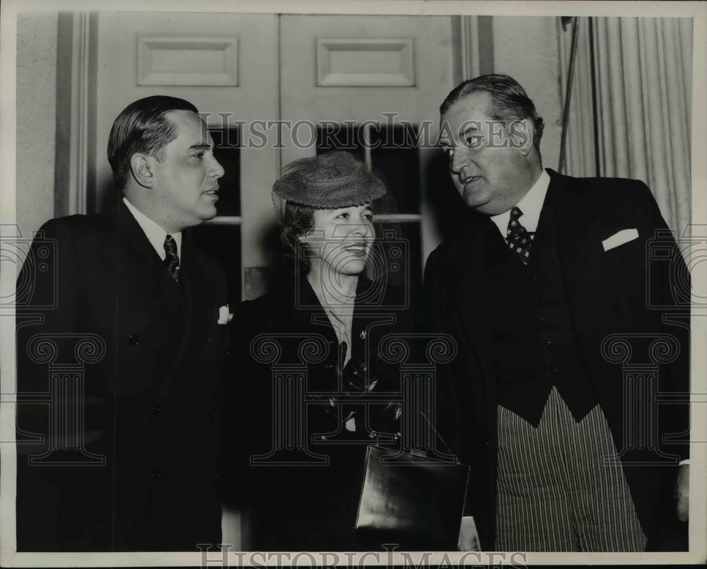 1939 Press Photo Carlos Martins, Commander And Senora do Amaral Teixoto
