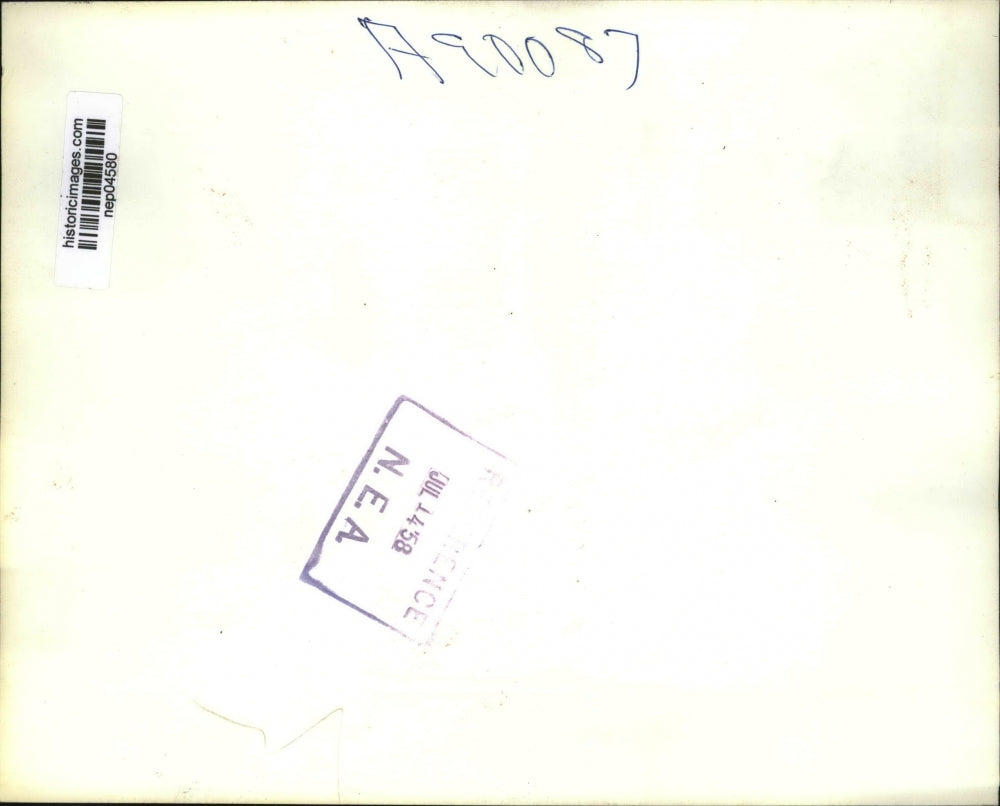 1958 Press Photo Boston Textile Tycoon Bernard Goldfine At The Hearing