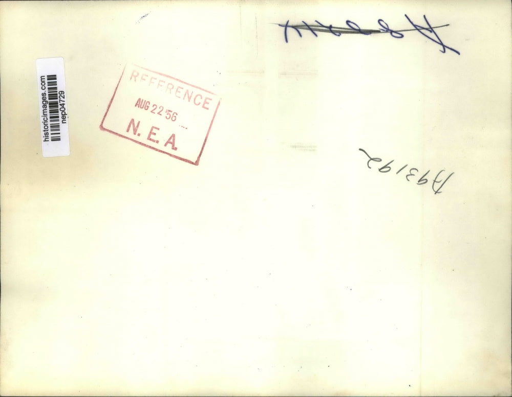 1956 Press Photo John Fell Stevenson And Mrs. Ernest Ives At The Convention