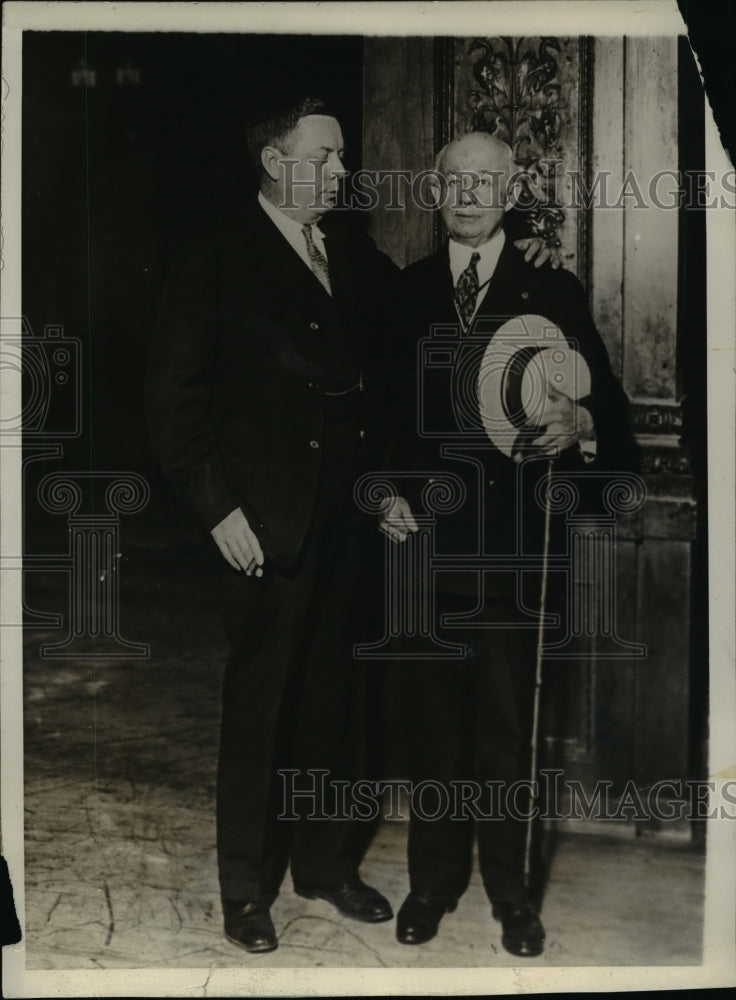 1928 Press Photo General Lilly Proposed To Senator Guy Goff - nep04902
