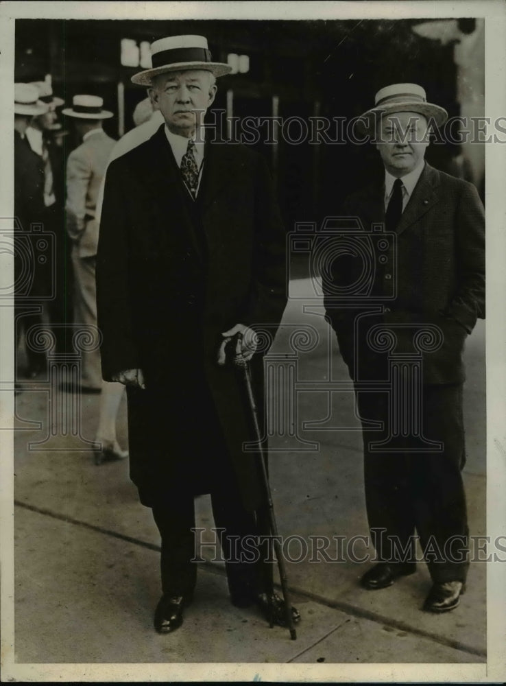 1928 Press Photo Senator Goff Arrived In Kansas City To Attend The Convention