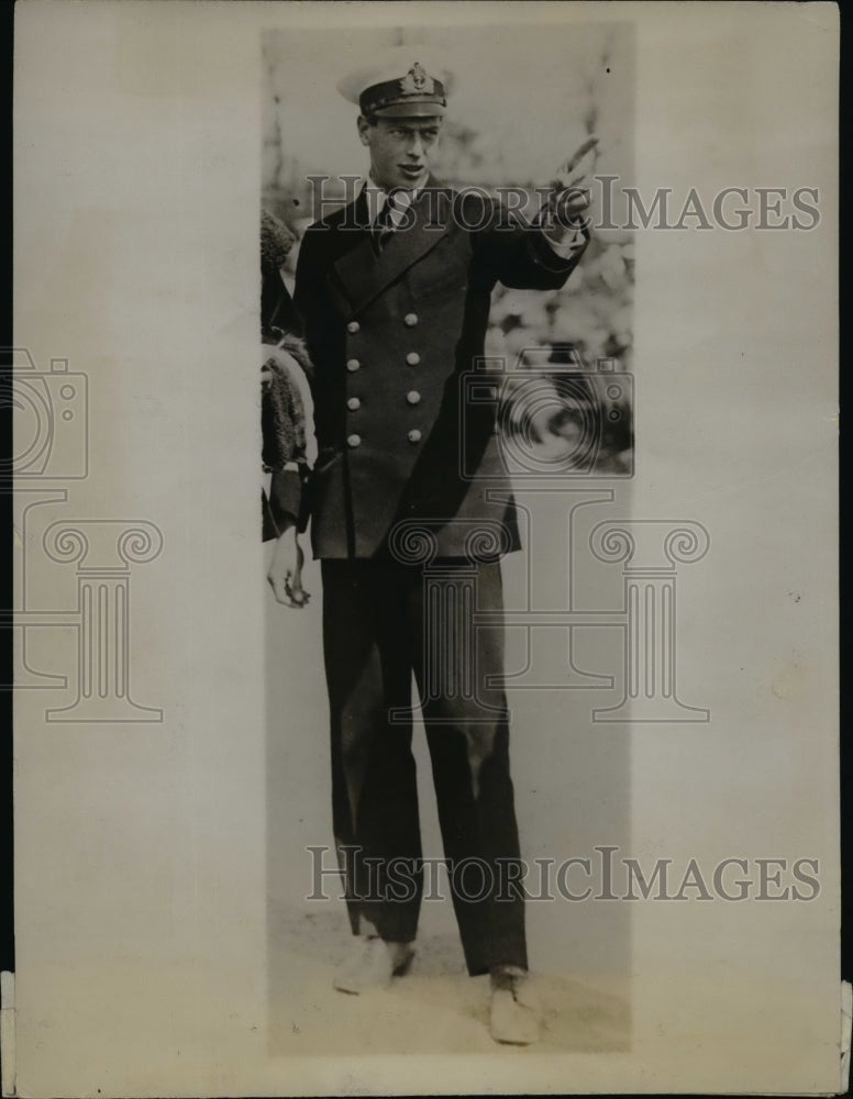 1927 Press Photo Prince George Of England Accompanies His Brother In Canada