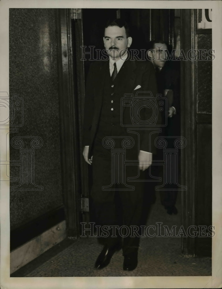 1939 Press Photo Mr. Dewey Shown As He Left The Criminal Courts Building