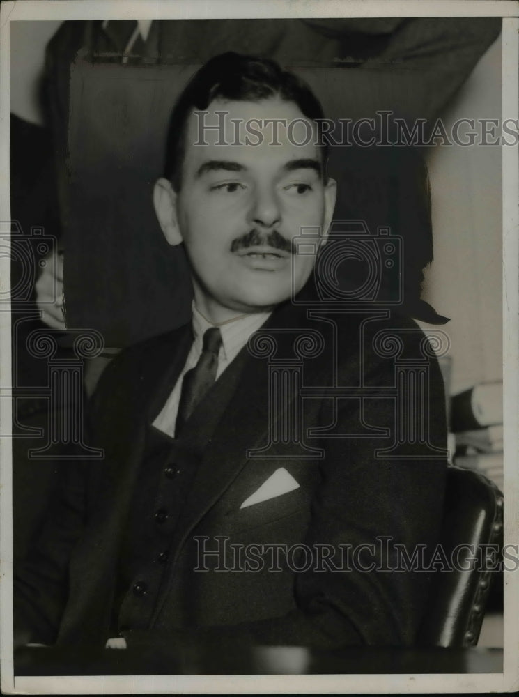 1937 Press Photo Portrait Of Atty. Thomas Dewey - nep05070