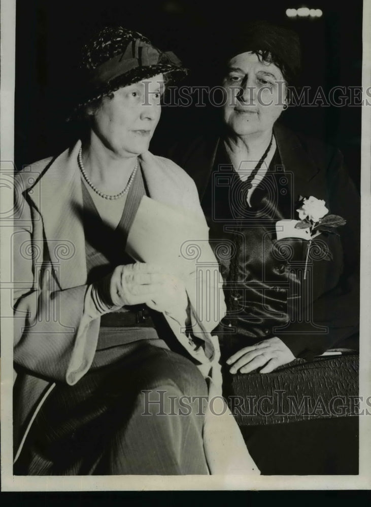 1932 Press Photo Repunlican Women Mrs. Ellis Yost And Mrs. Bina West Miller