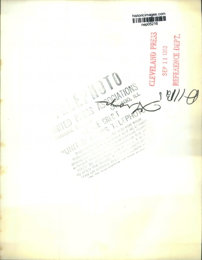 1956 Press Photo Arthur Hughes Supports Presidential Candidate Adlai Stevenson