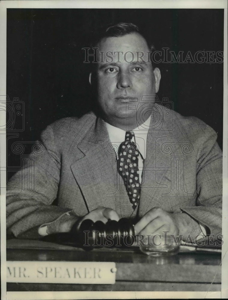 1933 Press Photo Speaker Of The Arizona House Of Representatives S.A. Spear
