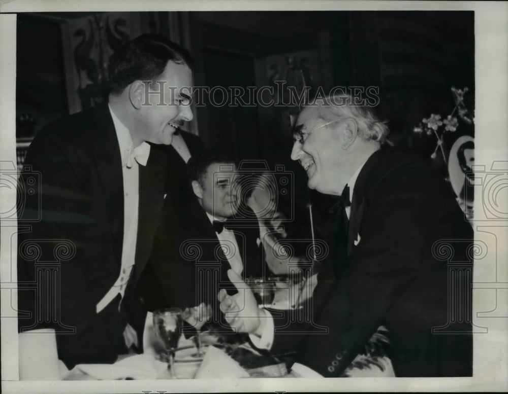 1941 Press Photo Thomas Dewey Attended The Lincoln Day Dinner in Wasgington
