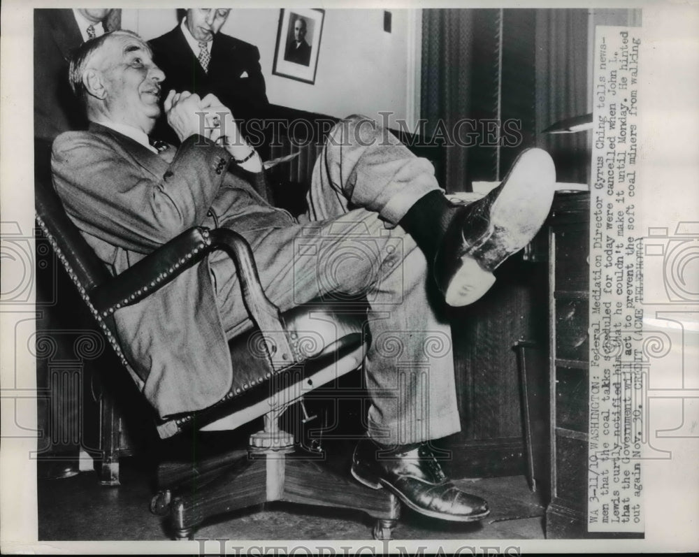 1952 Press Photo Federal Mediation Director Gyrus Ching in Washington DC