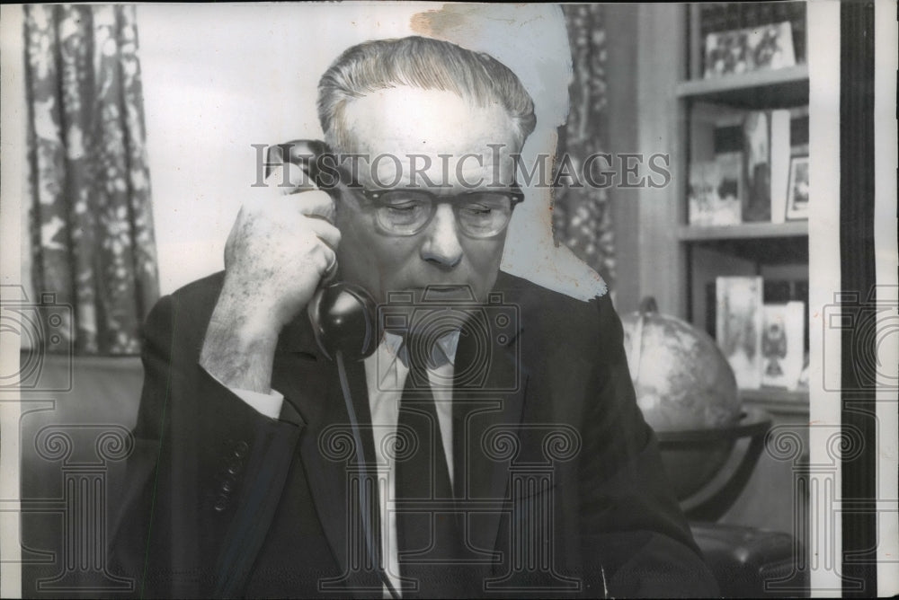 1958 Press Photo John A. Hannah designated as Chairman of Civil Rights Comm