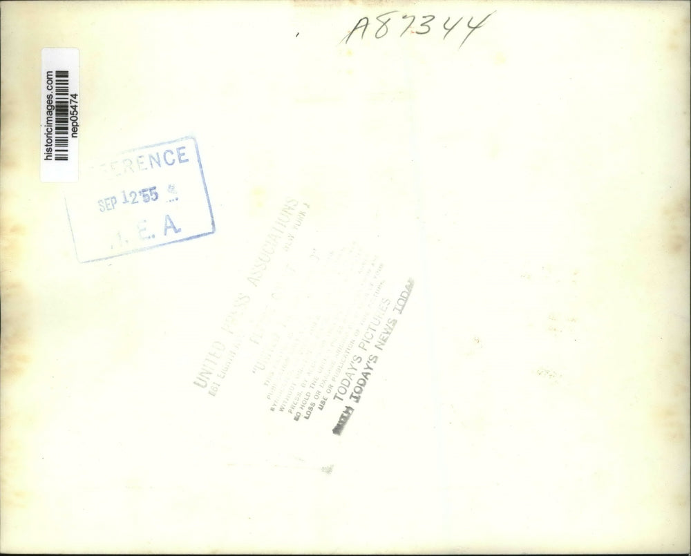 1955 Press Photo Edgar E. Hoppe fired by O. Gordon Delk, Jr. & T.Coleman Andrews