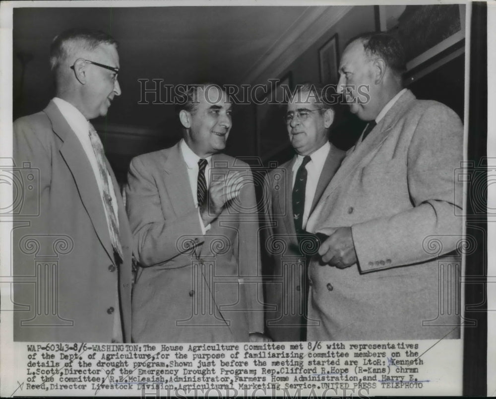 1954 Press Photo House Agriculture Committee Representatives - nep05542