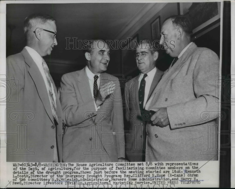 Load image into Gallery viewer, 1954 Press Photo House Agriculture Committee Representatives - nep05542
