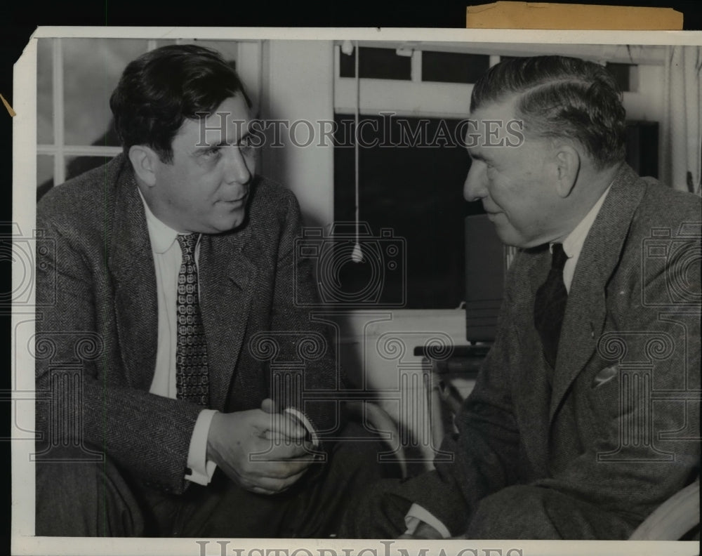 1940 Press Photo Wendell Willkie & George N. Peek in Colorado Springs