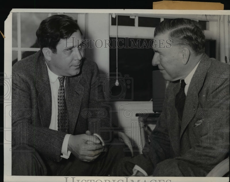 Load image into Gallery viewer, 1940 Press Photo Wendell Willkie &amp; George N. Peek in Colorado Springs
