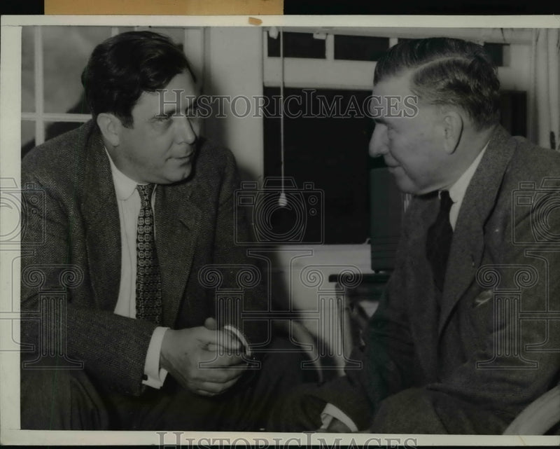 Load image into Gallery viewer, 1940 Press Photo Wendell Willkie &amp; George N. Peek in Colorado Springs
