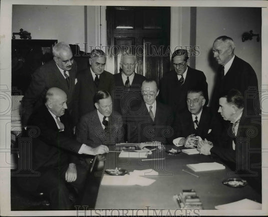 1937 Press Photo Jefferson Memorial Commission Members - nep05562