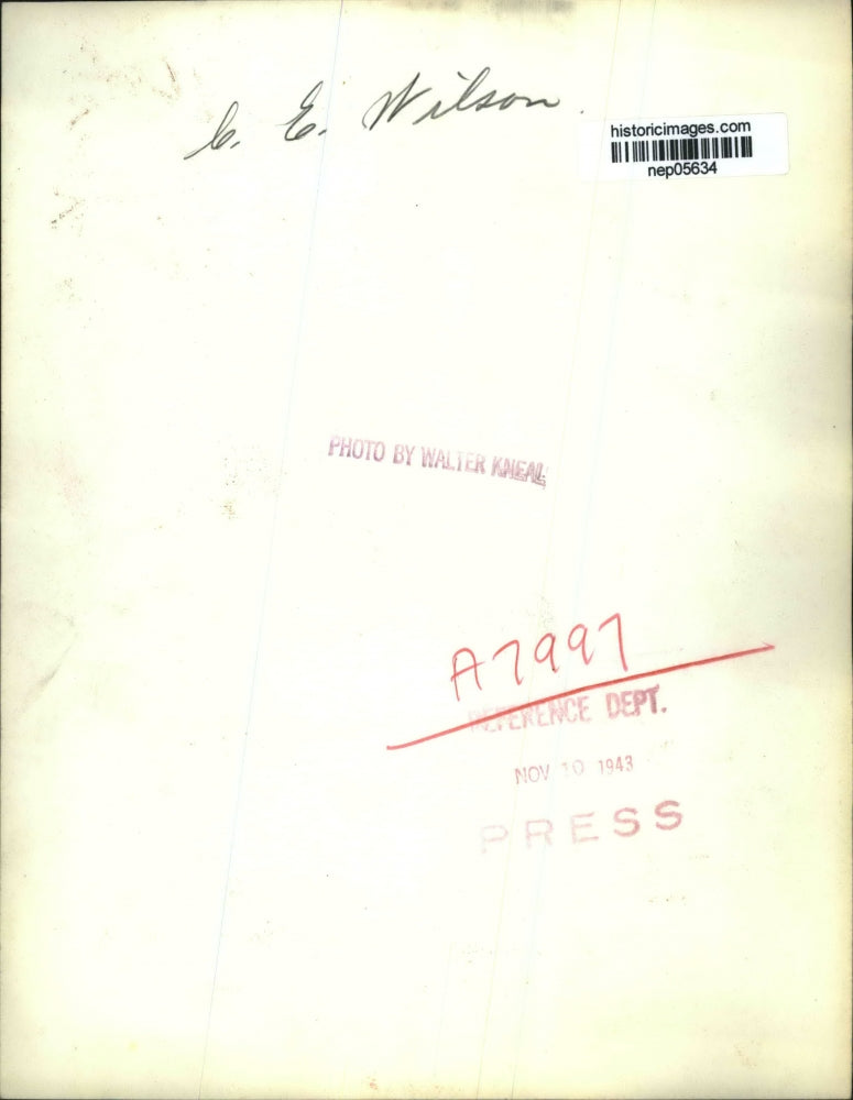 1943 Press Photo Charles Wilson of General Electric - nep05634