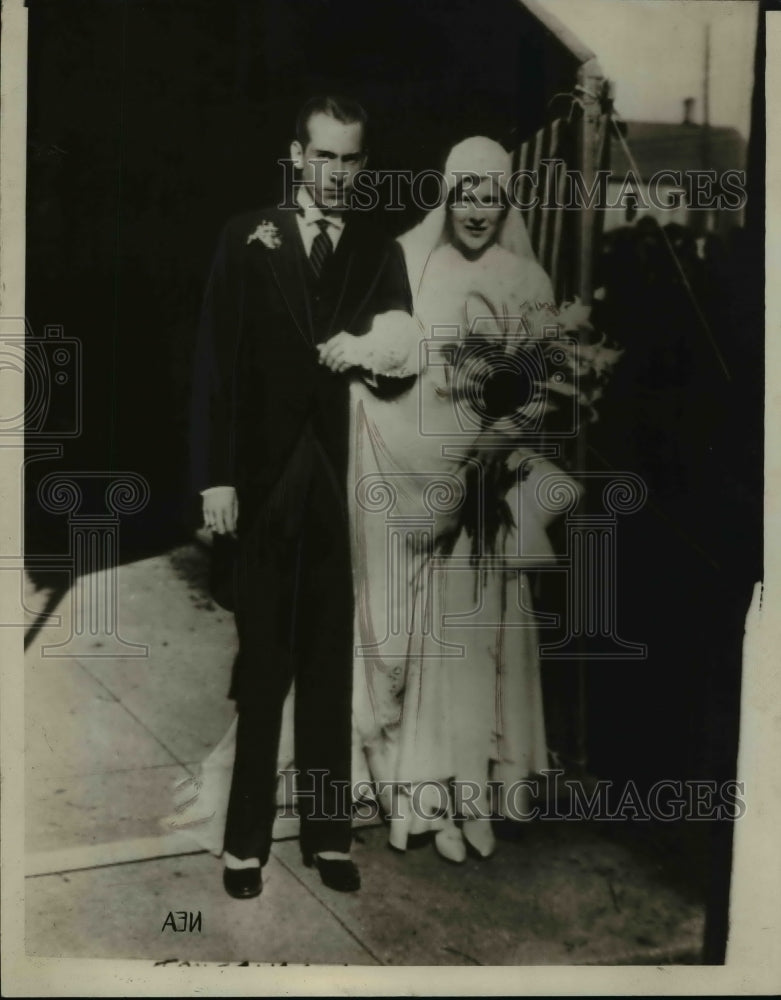 Load image into Gallery viewer, 1929 Press Photo Mr. &amp; Mrs/John Coolidge - nep05754
