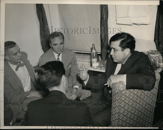 1940 Press Photo Wendell Willkie in Press Conference, Denver, Colorado