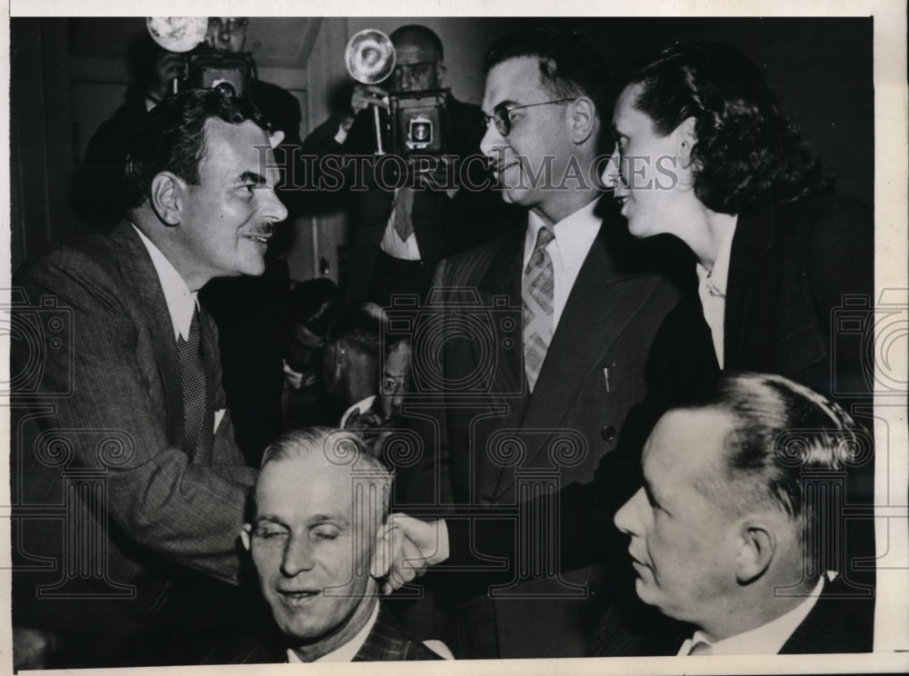 1944 Press Photo NY Governor Thomas Dewey & Margaret Kessinger - nep05886