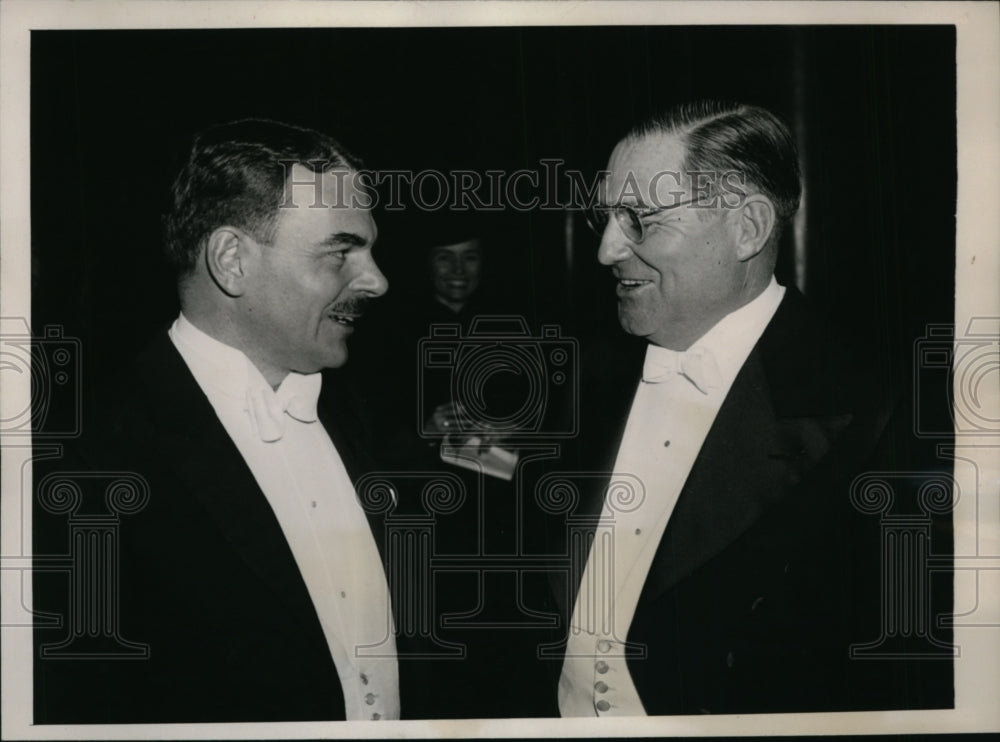1939 Press Photo GOP Presidential candidate Thomas Dewey & Russell Sprague