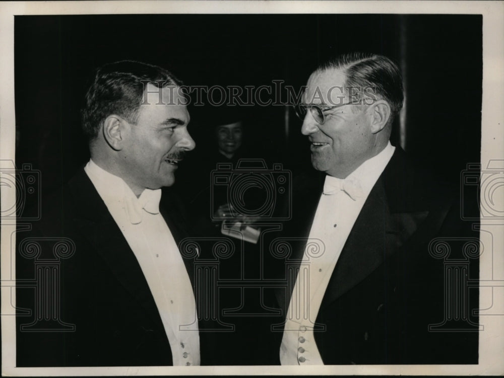 1939 Press Photo GOP Presidential nominee Thomas Dewey & Russell Sprague