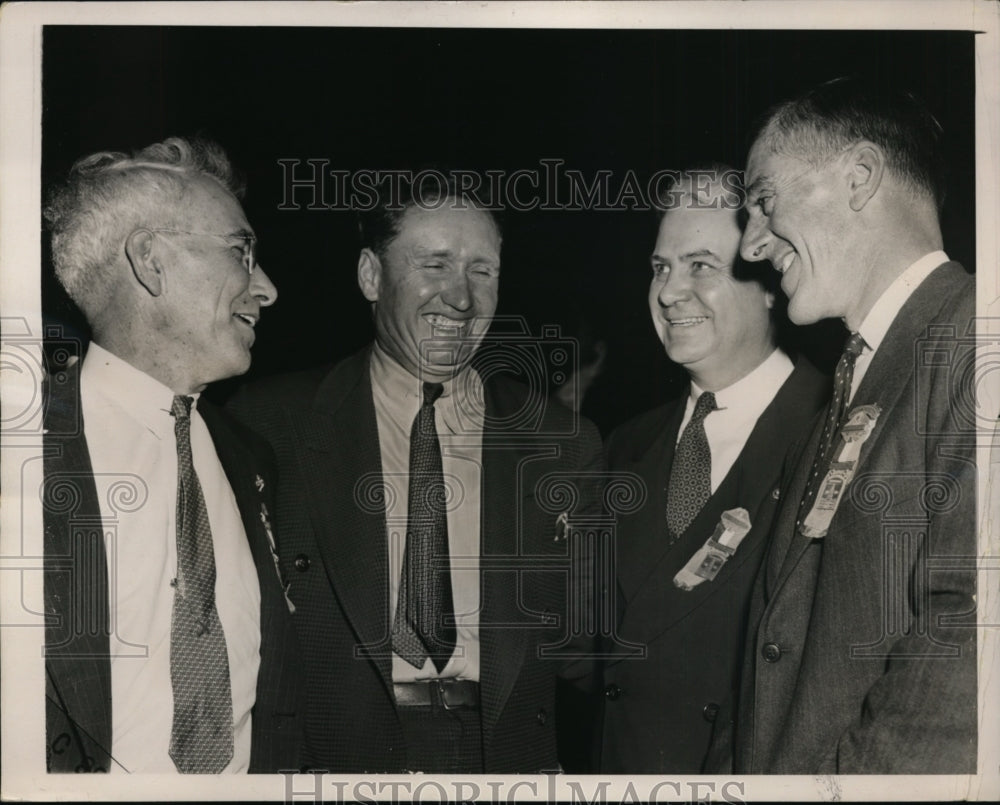 1940 Press Photo Governors Aiken, Johnson, Bricker & Salronstall at Convention