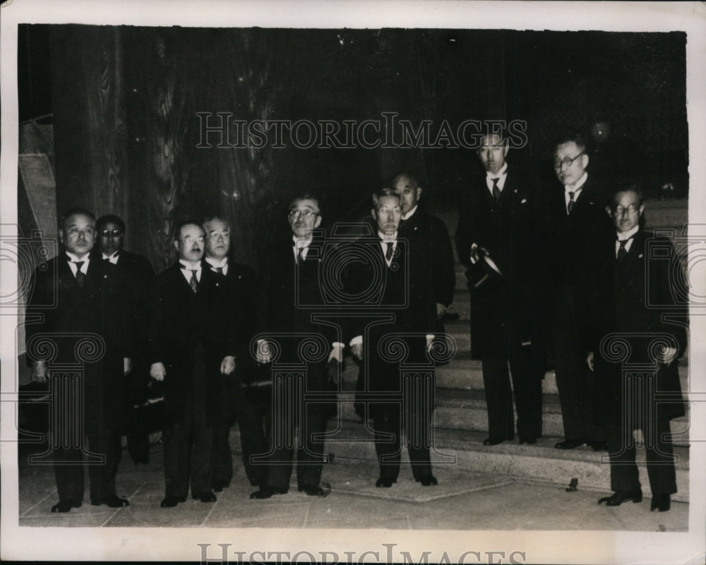 1939 Press Photo Baron Koochiro Hiranuma&#39;s Cabinet in Tokyo Japan - nep05914- Historic Images