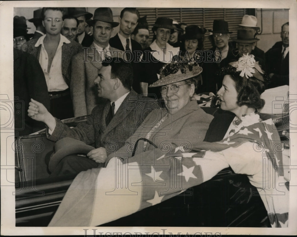 1940 Press Photo Thomas E. Dewey Visits L.A. During Republican Nomination Cmpgn.