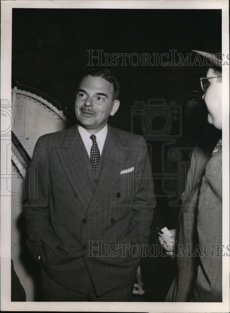 1948 Press Photo Presidential candidate Thomas Dewey in Cleveland Ohio