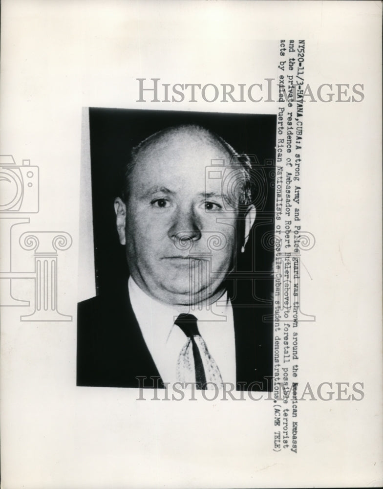 1950 Press Photo US Ambassador to Cuba Robert Butler - nep06154