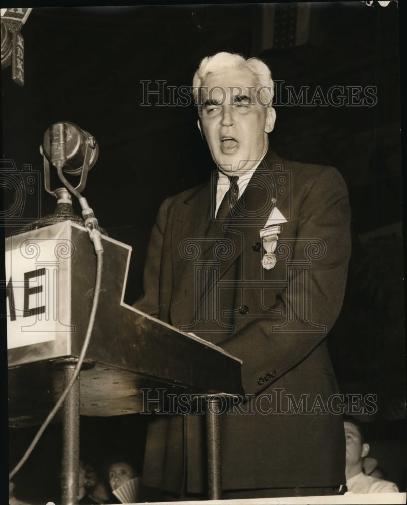 1939 Press Photo Paul McNott Addresses Young Democrats' National Convention