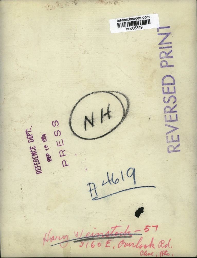 1934 Press Photo Herry Weinstock of Cleveland Heights, Ohio - nep06349