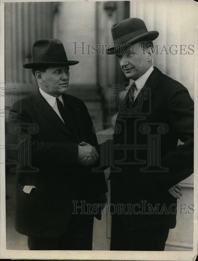 1924 Press Photo Senator Smith Brockhart & Senator Burton Wheeler - nep06384