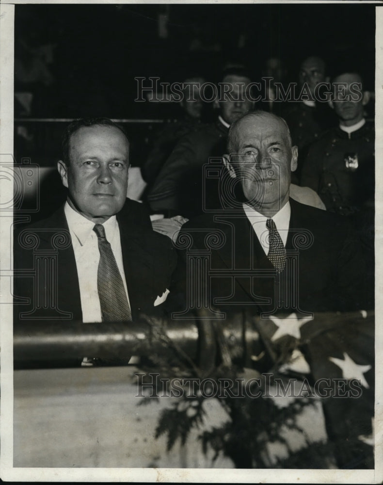 1931 Press Photo Senator Robert J. Buckley & George M. White at Opera, Cleveland
