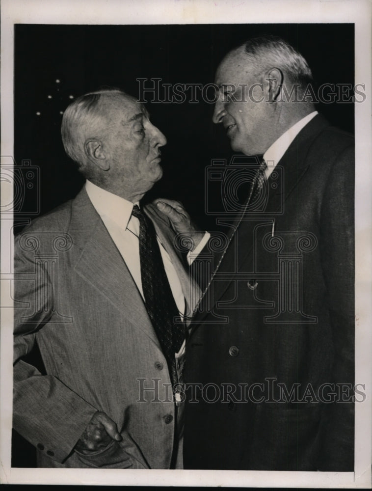 1939 Press Photo Senator Carter Glass &amp; J.J. Pelley at Senate Banking Hearing- Historic Images