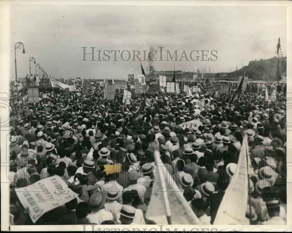 1934 Press Photo Dr Ramon Grau san Martin returns to Cuba - nep06694- Historic Images