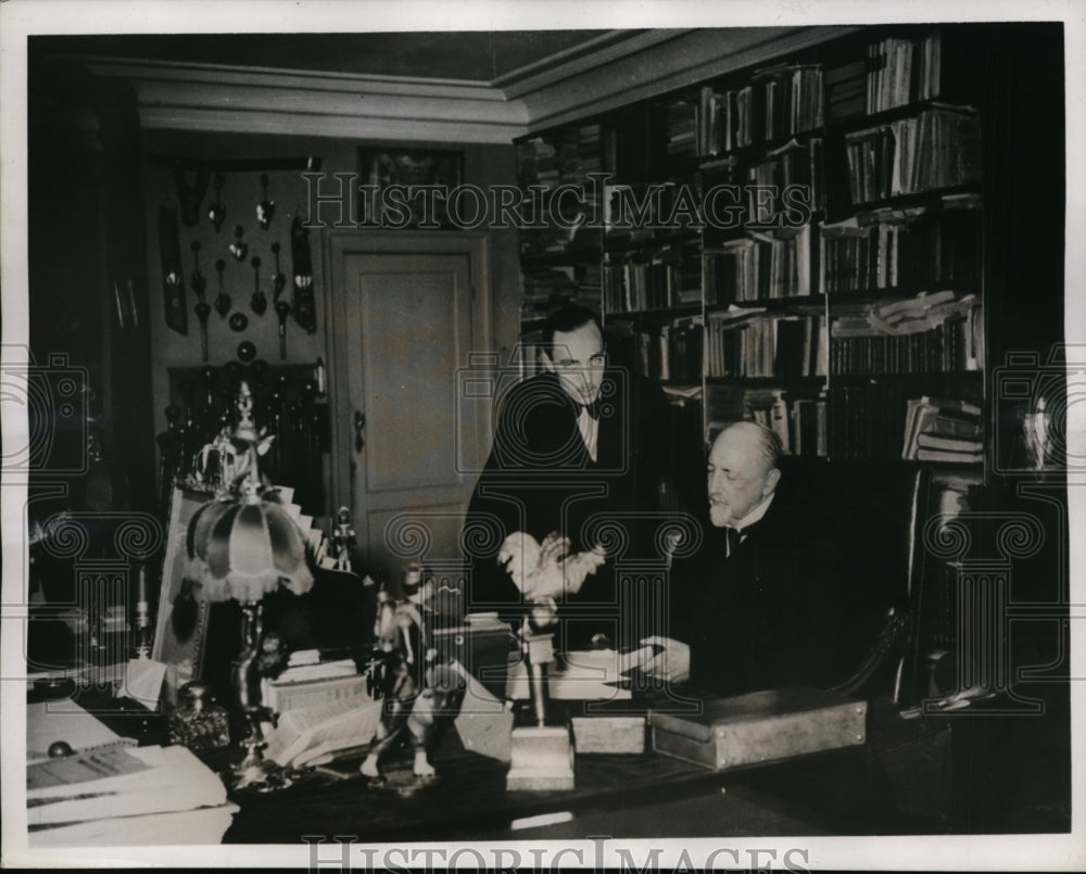 1938 Press Photo Duke if Guise & Count of Paris at House of Orleans Bourbon