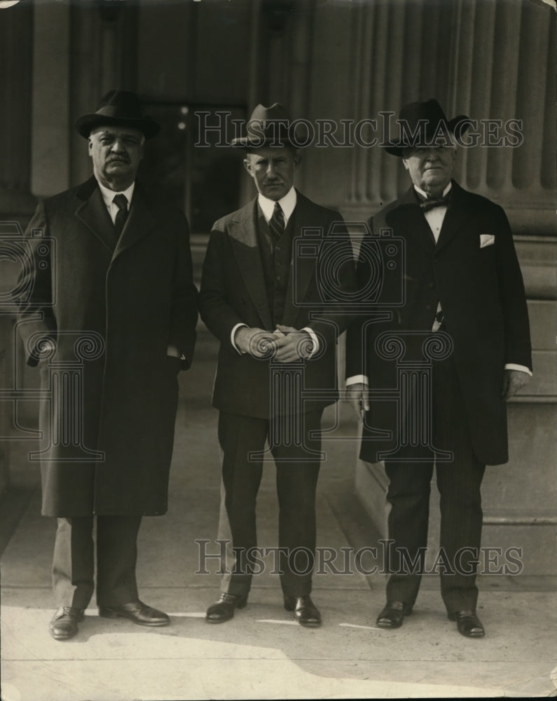 1924 Press Photo Senate Inaugural Committee C Curtis, Fred Hale, LS Overman