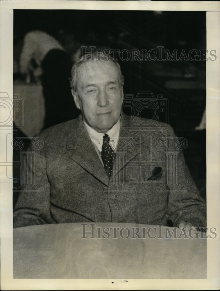 1938 Press Photo James W. Gerard at British colonial Tennis Match, Bahamas