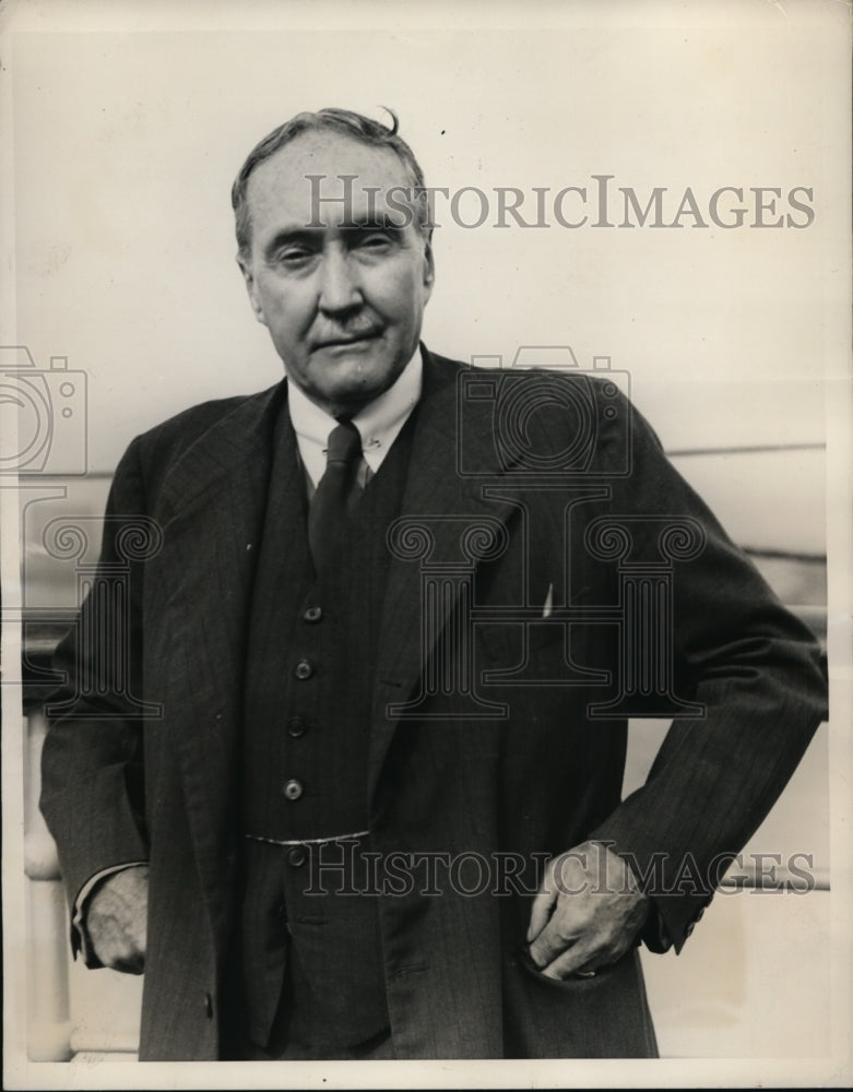 1936 Press Photo James W Gerard Former US Ambassador to Germany Arrives in NY