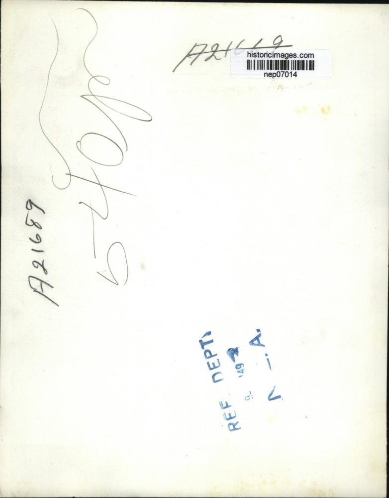 1949 Press Photo Norman Thomas at Joint Senate Foreign Relations hearing