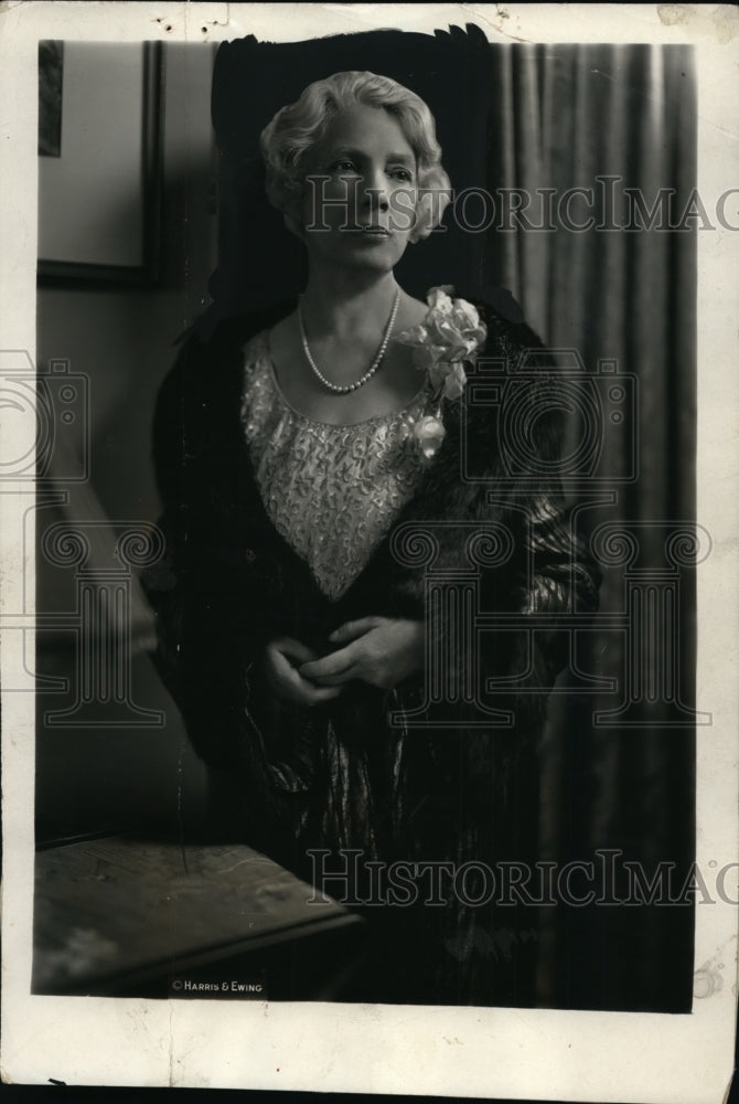 1929 Press Photo Helen Lamont, Wife of Secretary of Commerce - nep07028