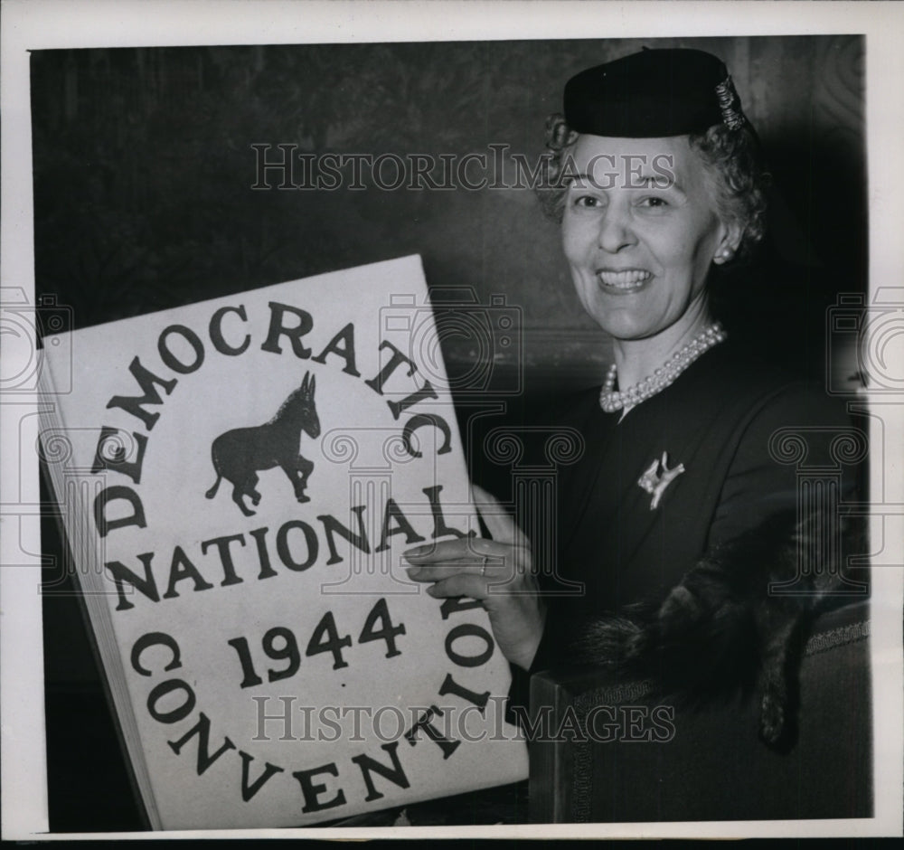 1944 Press Photo Mrs Charles Tillett asst chair Democratic National Committee