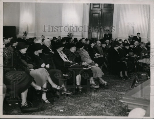 1936 Press Photo Second House Sub-Cmte Hearing on Proposed Educational Repeal