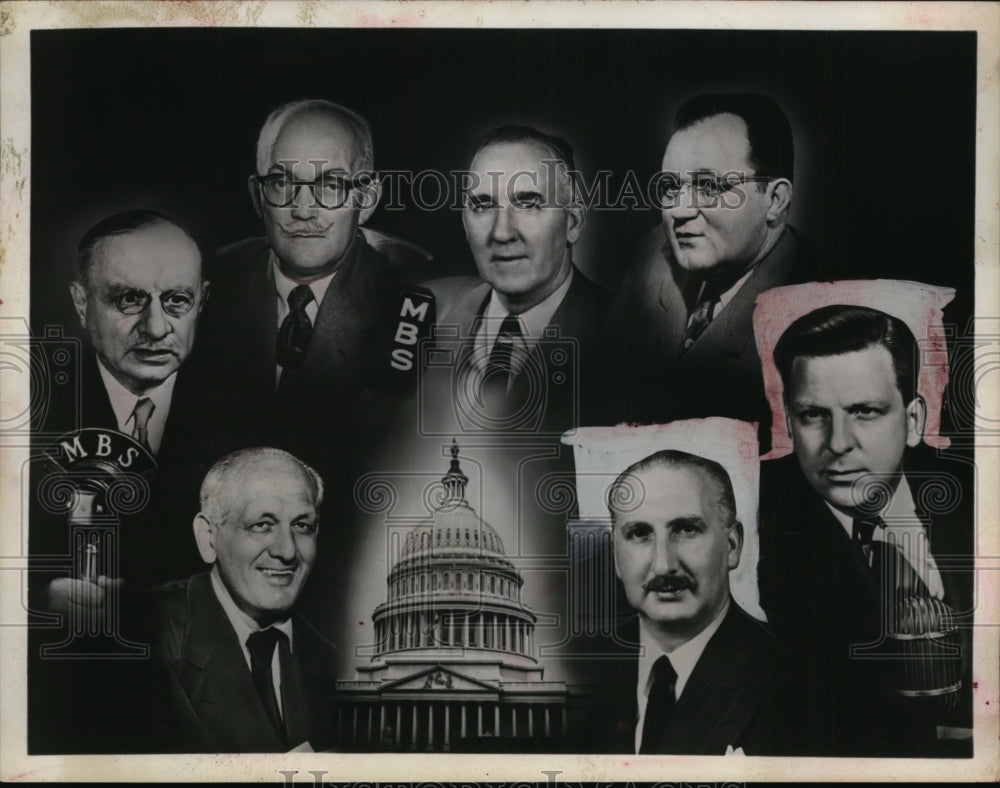 1952 Press Photo National Democratic and Republican Convention Reporters